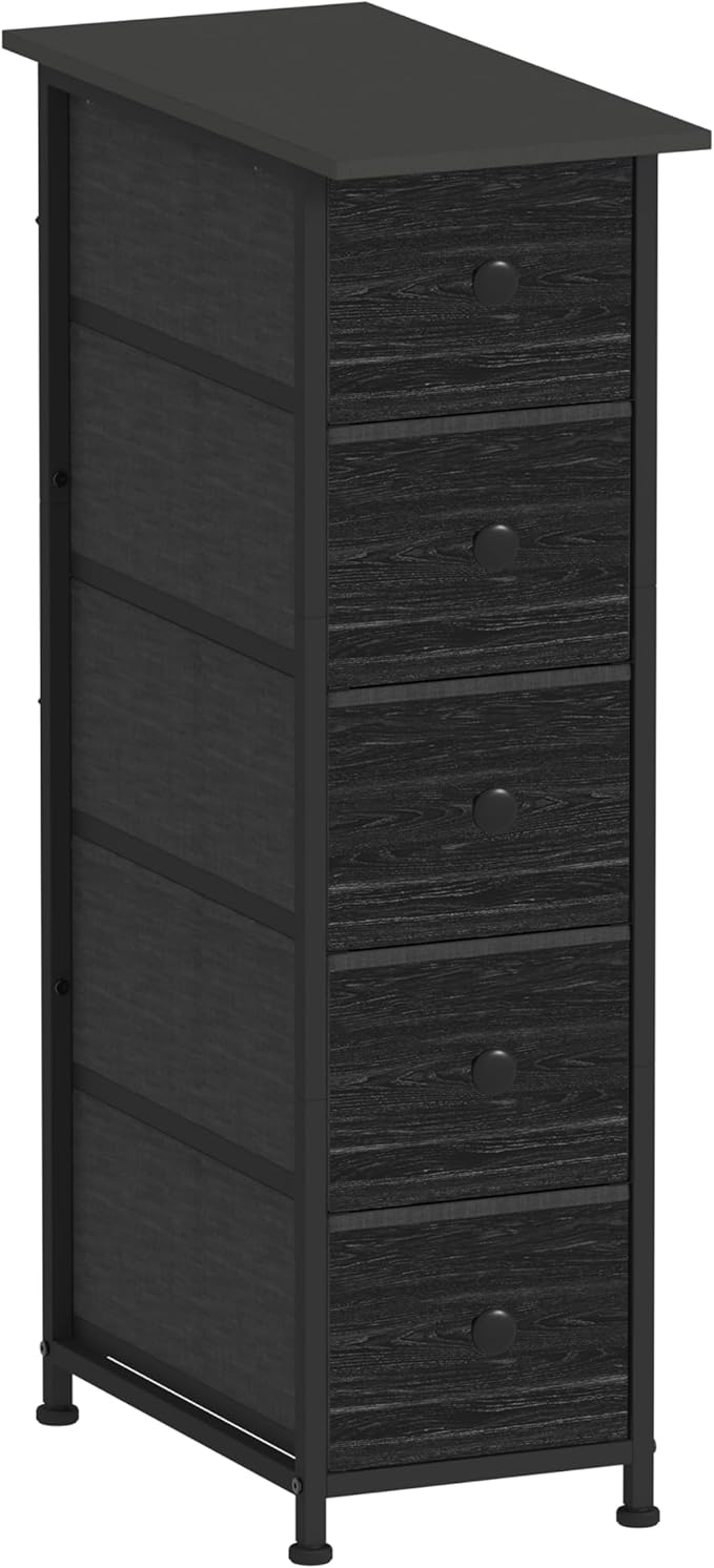 GiftGo Narrow Dresser Vertical Slim Dresser Chest of Drawers Skinny Storage