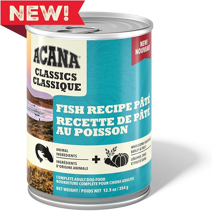 ACANA Classics Pate Wet Dog Food Fish Recipe 12.5oz Cans (12 Count)