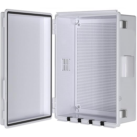 ABS Electrical Junction Box, Ventilated Design, Cable Grommets, IP65 Waterproof