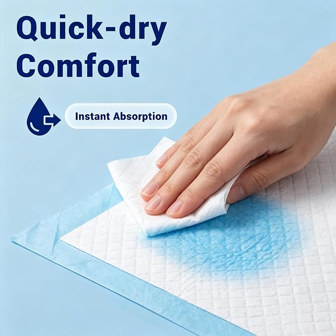 30"x36" Bed Pads Disposable Adult 7-Layer Extra Large 100 Count | Overnight Protection for Incontinence, Super Absorbent Underpads, Quick-Dry, Skin-Friendly, Pee Pads for Dogs, Elderly, Baby