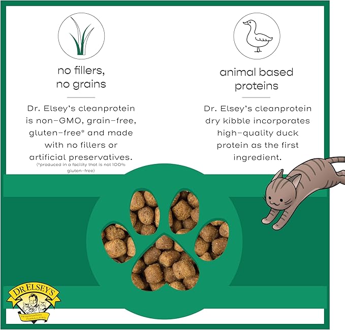 Dr. Elsey's cleanprotein Duck Cat Kibble 2 lb. Bag