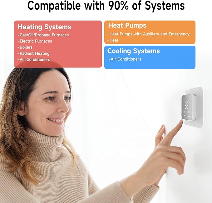 Smart Thermostat for House, WiFi Thermostat Compatible