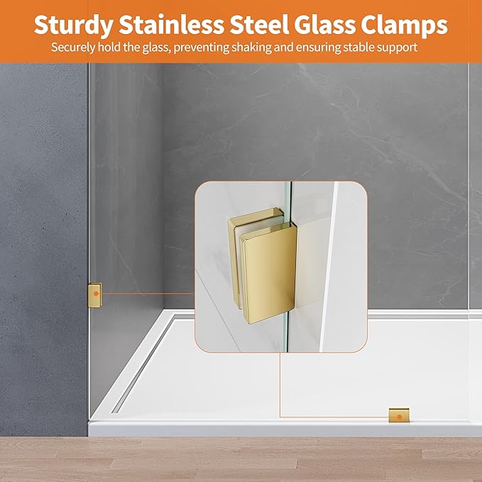 Shower Glass Panel, Fixed Shower Screen Panel