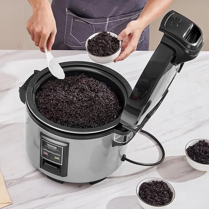 VEVOR Commercial Rice Cooker, 60-Cup Rice Cooker, 13.74 Qt / 13 Liter Large