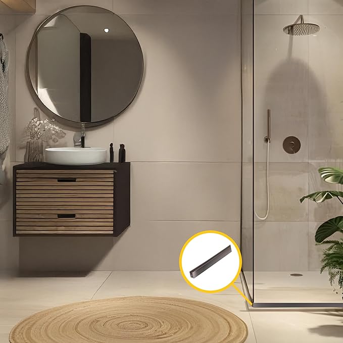 Brixwell SDCD38BN-CCP72-XCP50 Brushed Nickel 3/8" Fixed Panel Shower Door Deep
