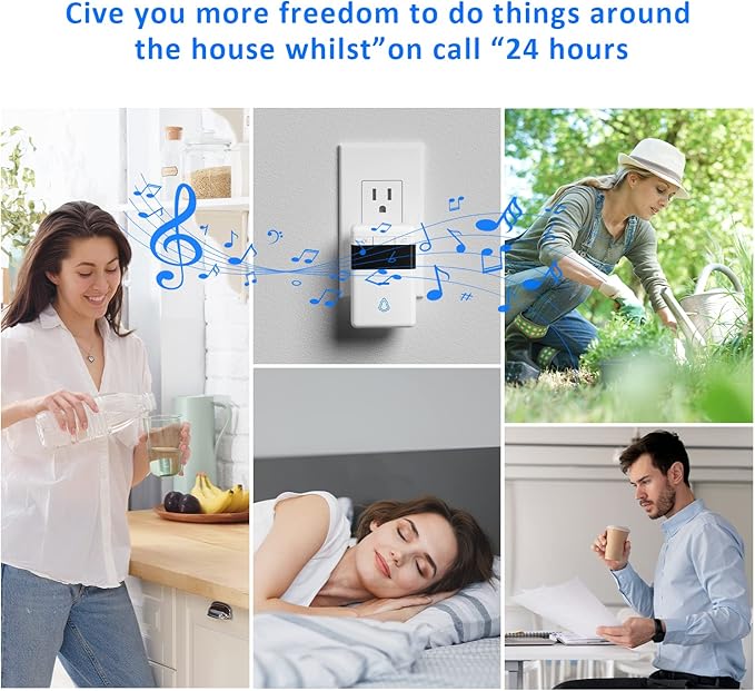 3 Pack Wireless Caregiver Pager Panic SOS Call Button