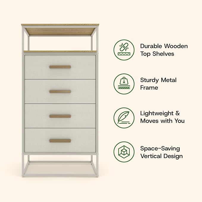 tinge Zana Premium Fabric Dresser