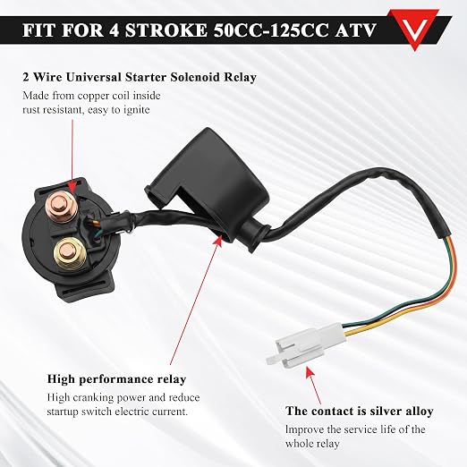 PRO BAT Full Electrics Wiring Harness Kit | for 50cc 70cc 90cc 110cc 125cc Chinese ATV Quad Bike 4 Wheeler Baja Coolster SunL Taotao JCL with CDI Coil Magneto Stator