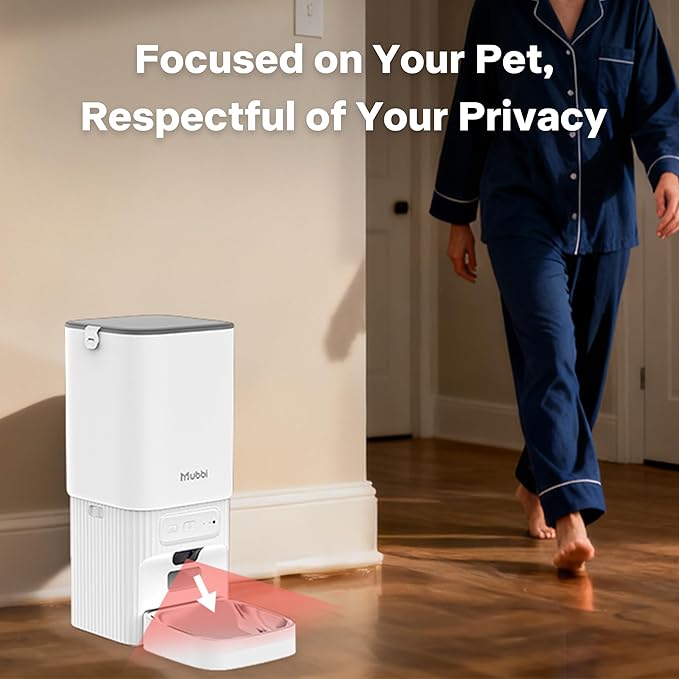 Automatic Cat Feeder with Camera, 5G WiFi Automatic Dog Feeder, 7L Cat Food