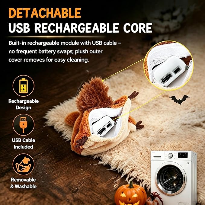 Flying Bat Dog Toy – Interactive Flap Wing Bat Toy for Dogs, Flying Bats Toy for Large Dogs, Dog Toy Flyings Bats，1