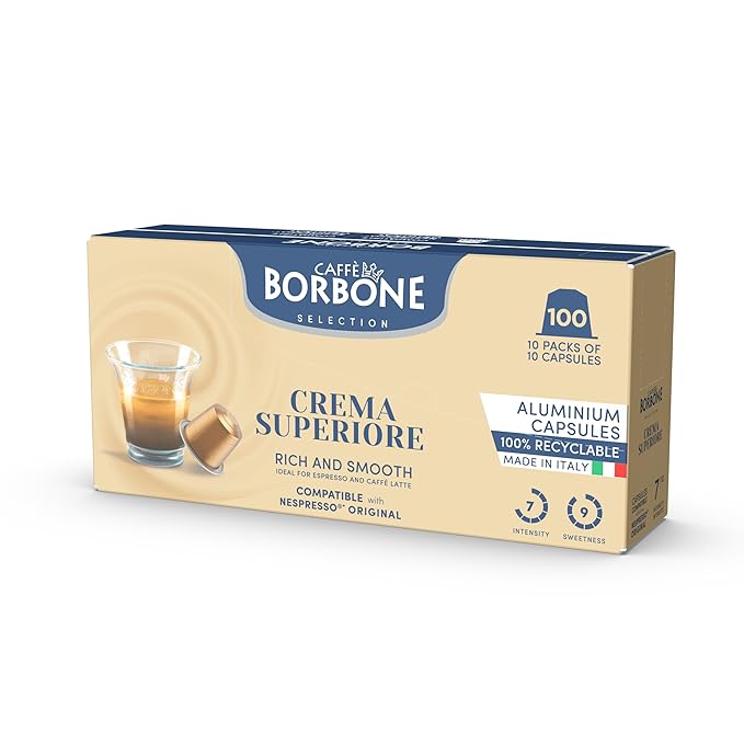 Caffè Borbone Crema Superiore Aluminum Capsules Compatible