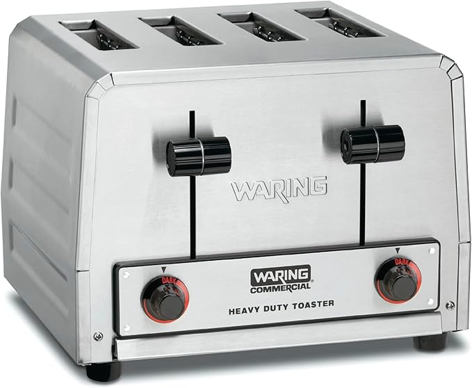 Waring Commercial WCT805B 4-Slice Heavy Duty Commercial Pop-Up Toaster