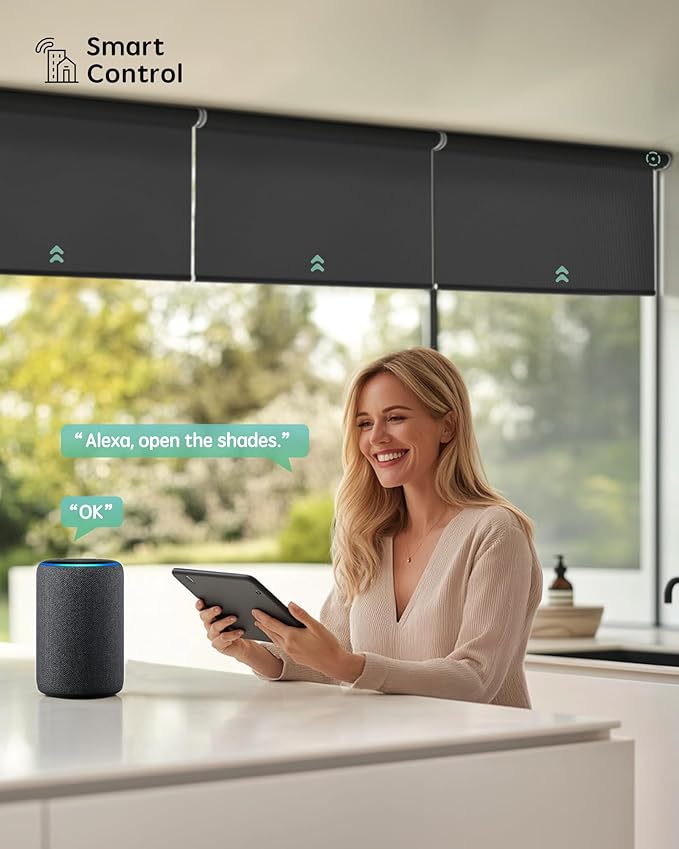 Yoolax Smart Coupled Roller Shades Compatible