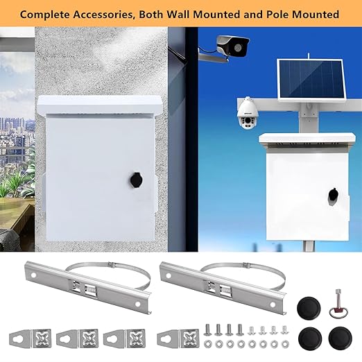 Outdoor Electrical Box 20'' x 16'' x 8'' One-Piece Ventilation Design