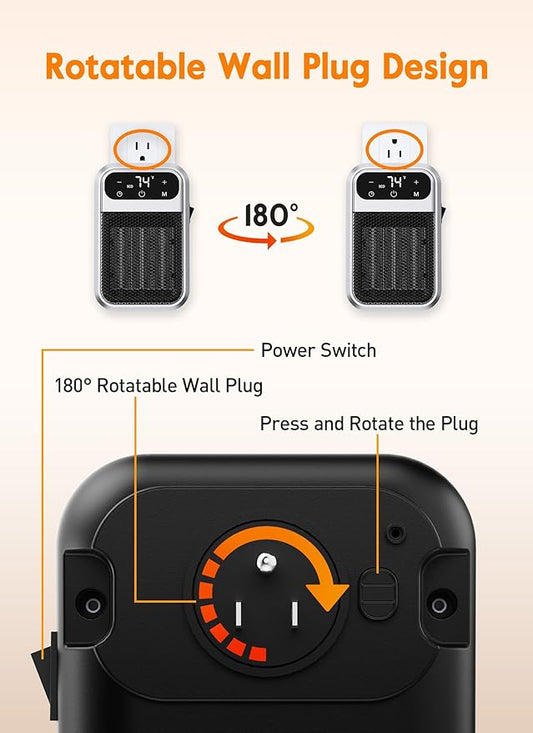 Givebest Cyber 800W Plug in Heater