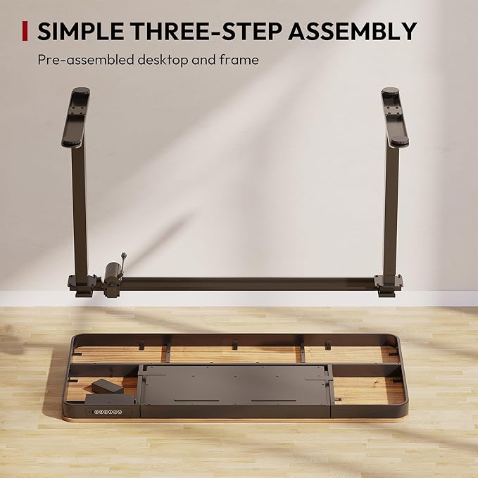 Standing Desk with Drawer, Electric Height Adjustable Home Office Desk with