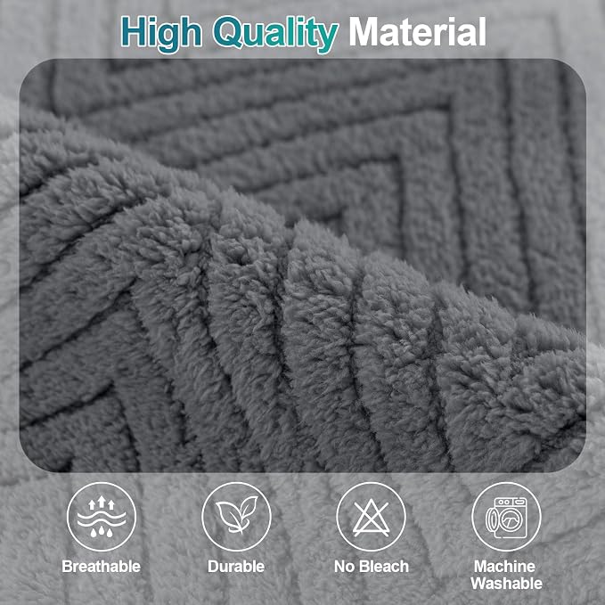 Turquoize Waterproof Couch Cover for Dogs Fuzzy Pet Couch Covers for Sofa Thick Dog Bed Cover Non-Slip Sofa Covers for 3 Cushion Couch Protector Slipcover Pet Friendly (Grey, 36" x 72")
