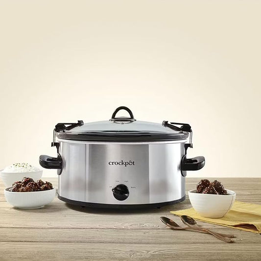 Crock-Pot SCCPVL600S Cook' N Carry 6-Quart Oval Manual Portable Slow Cooker
