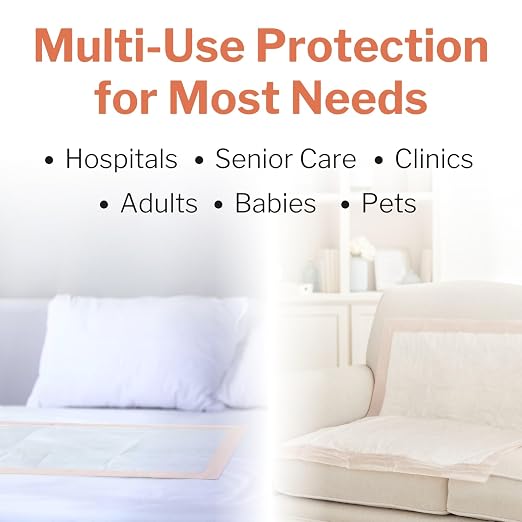 McKesson Underpads Bed Pads, Heavy Absorbency, 30 x 36 in, 10 ct | Chux Pads for Adults and Elderly, Baby Changing, Pee Pad for Pets