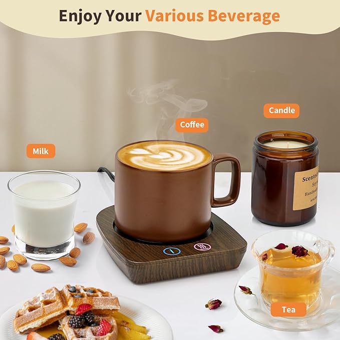 VOBAGA Coffee Mug Warmer & Mug Set, Coffee Cup Warmer