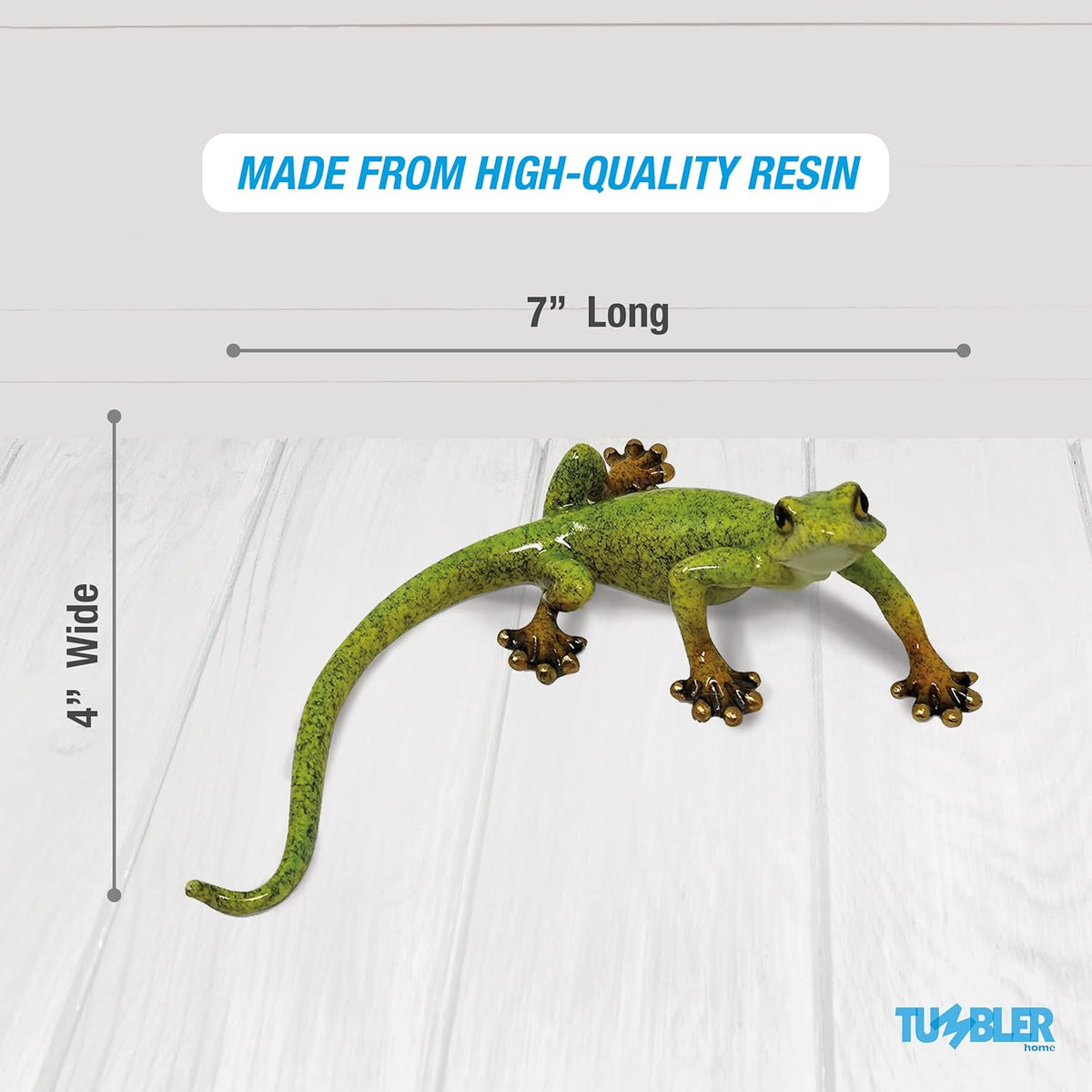 Lizard Home Decor Figurine for Desktop Decoration. Home Decor Accent for Living Room, Office, Kitchen, Bathroom or on Any Shelf in The House…