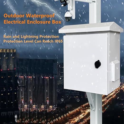 Outdoor Electrical Box 20'' x 16'' x 8'' One-Piece Ventilation Design