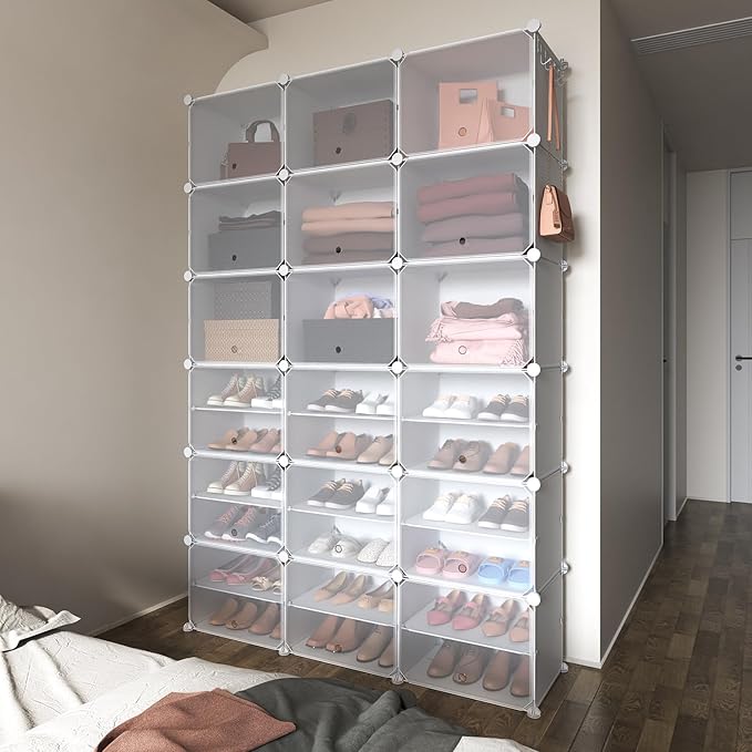 ROJASOP Portable Shoe Rack Organizer