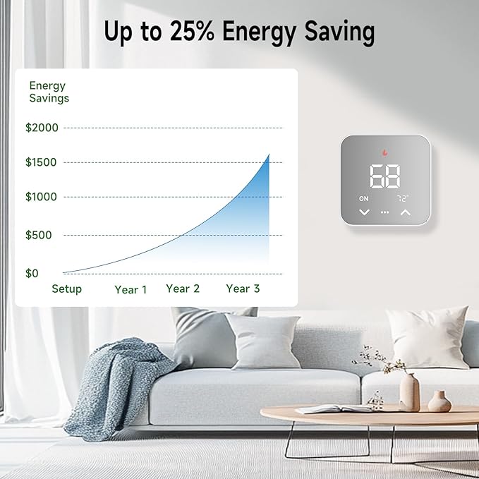 Smart Thermostat for House, WiFi Thermostat Compatible