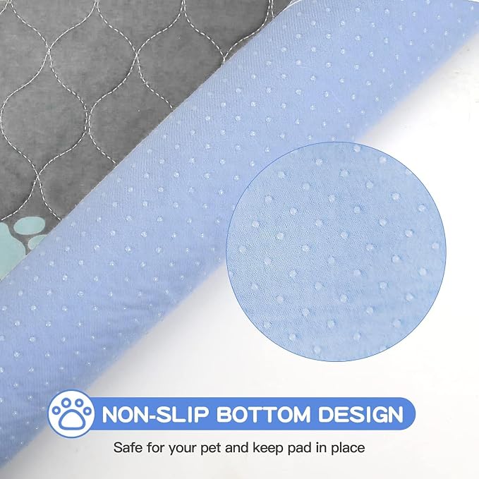Aitmexcn Washable Pee Pads for Dogs, 2 Extra Large Puppy Pads, 72'' x 72'' | Highly Absorbent, Waterproof Layer, Machine Washable, Non-Slip Bottom, For Large Playpens and Floor Areas