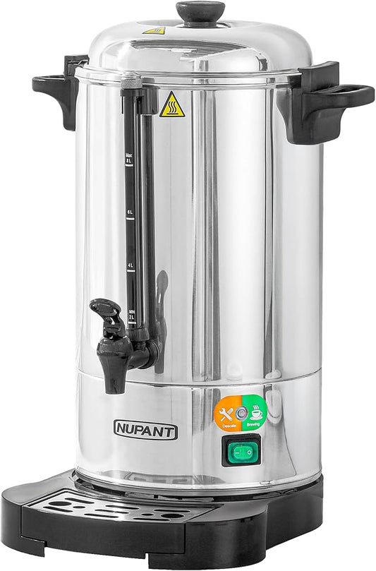 Commercial Coffee Urn 50 Cup/8L Coffee Dispenser