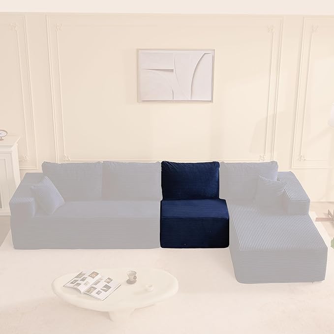 Cozy Single Seat, Comfortable Seating, No Assembly Required, Blue