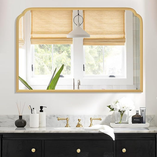 36X24 Inch Gold Bathroom Vanity Mirror