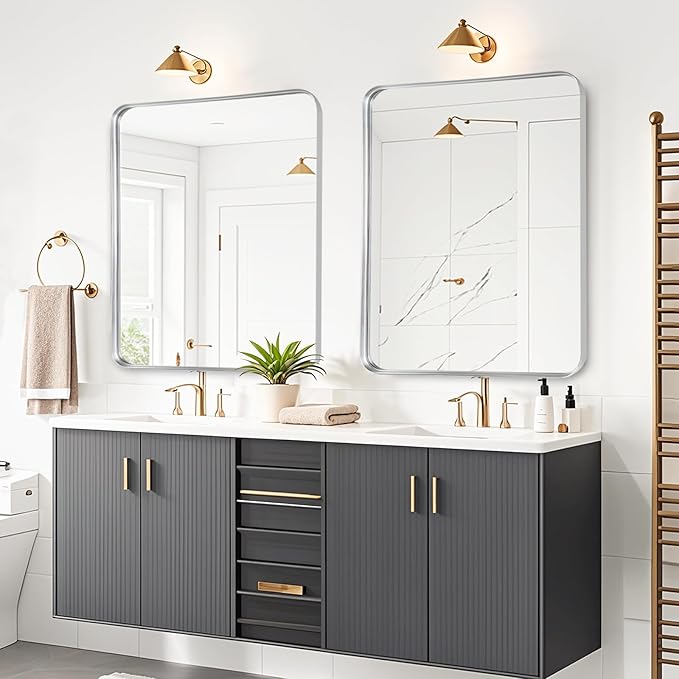 Fabuday Silver Bathroom Mirror