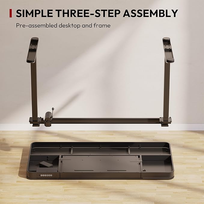SANODESK Standing Desk with Drawer, Electric Height Adjustable Home Office Desk
