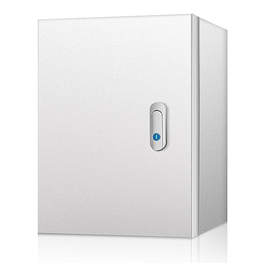 Outdoor Electrical Box 24 x 20 x 8''D NEMA 4X Enclosure Steel Box, Waterproof &