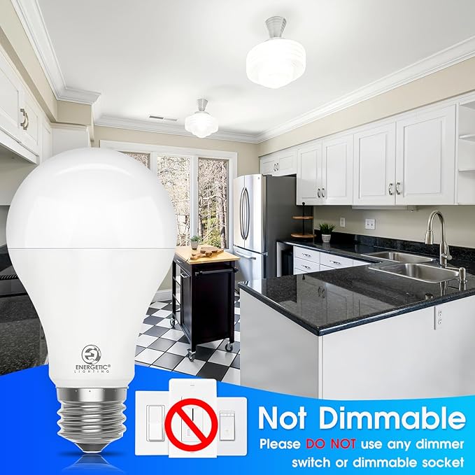 4 Pack 150 Watt Equivalent LED Light Bulb, Super Bright A21 Light Bulb, Soft White 2700K, 2600 High Lumens LED Bulb, Non-Dimmable, E26 Base, UL Listed