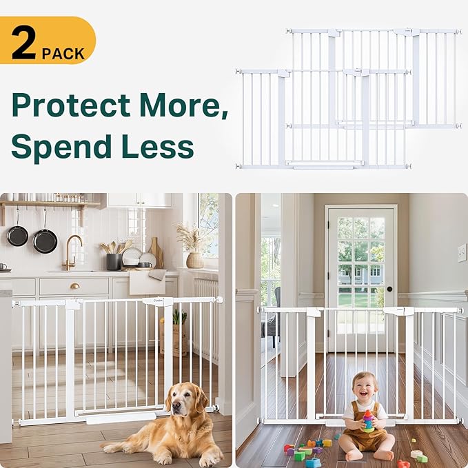 Cumbor 2 Pack 29.7-54.2" Baby Gate