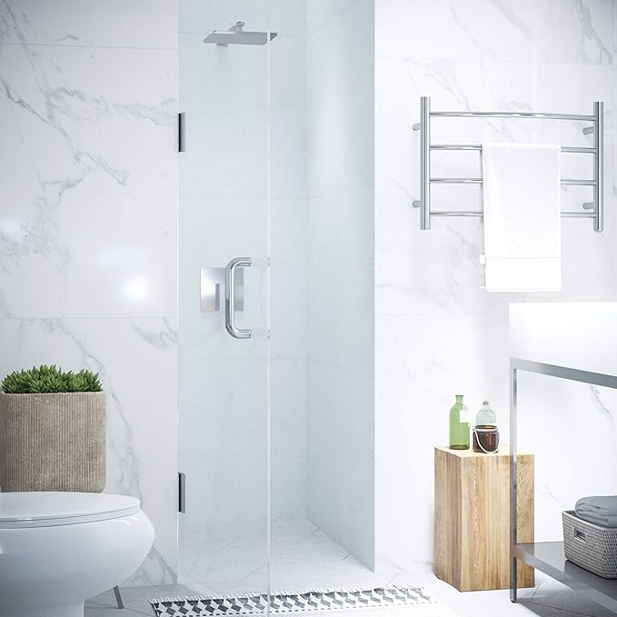 ANZZI 72" x 30" Frameless Shower Door in Polished Chrome, Water Repellent Glass
