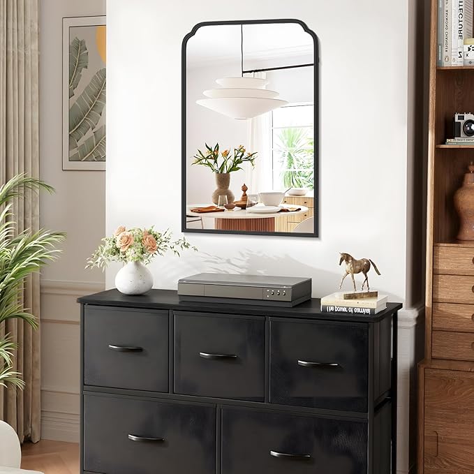 24X36 Inch Black Bathroom Mirror