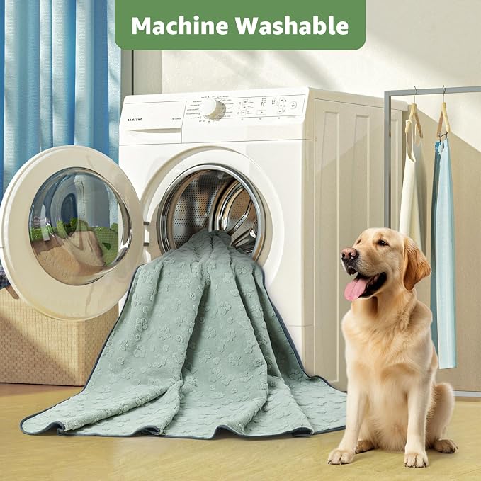 LOOBANI Washable Pee Pads for Dogs, Potty Training, 36"x24", 2-Pack | Super Absorbent Reusable Puppy Pads For Whelping, Crates, Floors, Couches, Waterproof, Leakproof, Non Slip
