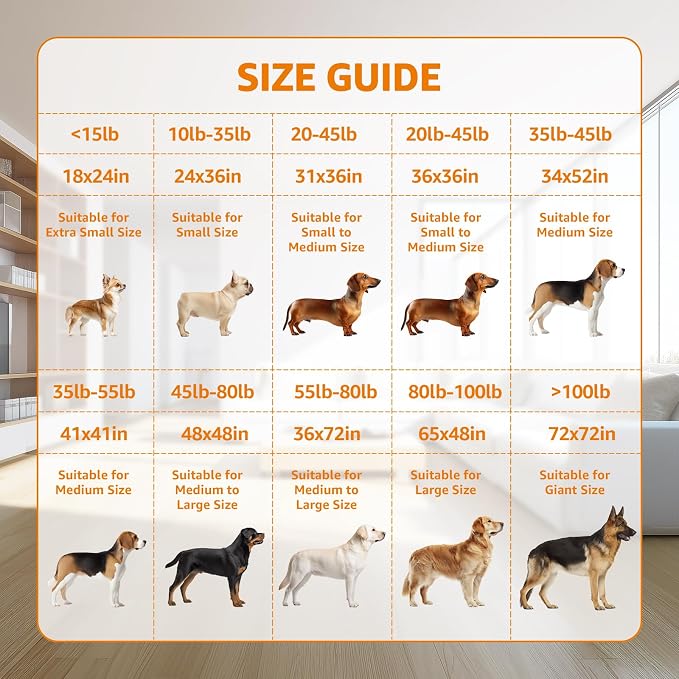 PICK FOR LIFE Washable Dog Pee Pad 72x72 Extra Large, Fast Absorbent Puppy Pads, Reusable Dog Training Pads Waterproof,Non-Slip Whelping Pad for Pet, Playpen, Incontinence, Housebreaking | Reusable, Waterproof,Non-Slip Whelping Pad for Dog Training, Pe...