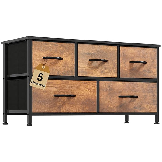 DWVO Dresser for Room with 5 Drawers