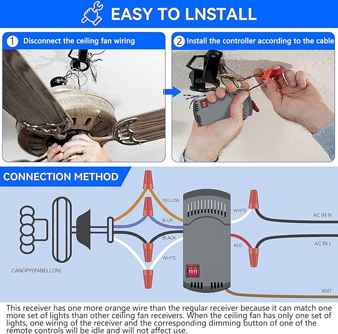 Universal Ceiling Fan Remote Control Kit