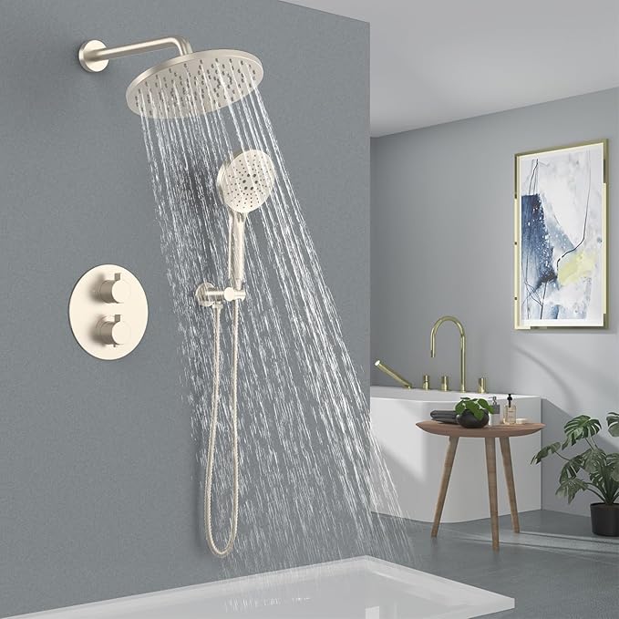 Iriber Thermostatic Shower System Wall Mount