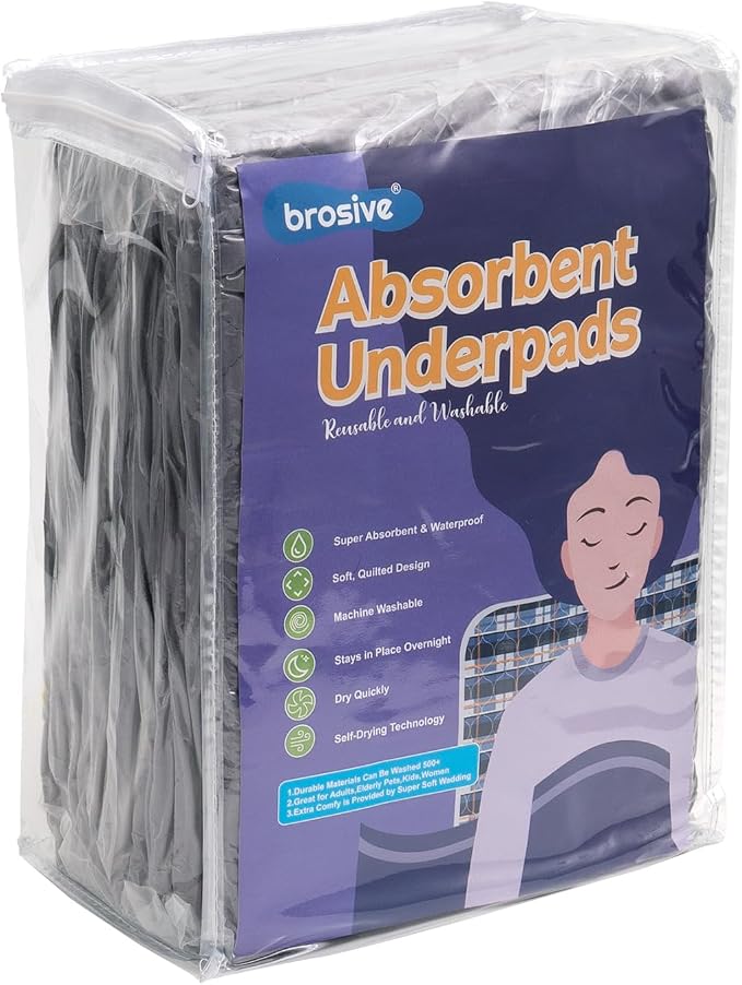 Hide Stains Bed Wetting Pads 36x72 Inch (2pack),Bed Pads for Incontinence Washable Extra Large,Blankets Waterproof and Stain Proof,Washable Bed Pads for Adults,Washable Incontinence Pads