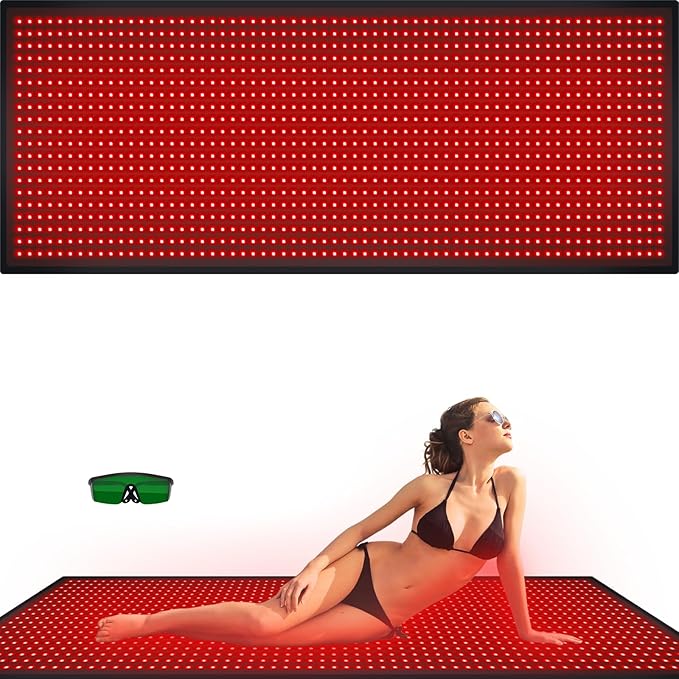 Red Light Therapy Large Mat for Whole Body Relief 71''x31'' Infrared Therapy