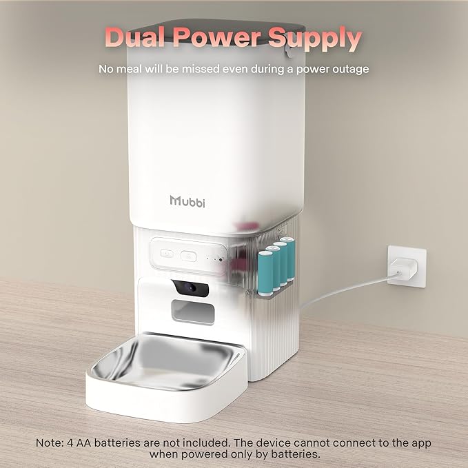 Automatic Cat Feeder with Camera, 5G WiFi Automatic Dog Feeder, 7L Cat Food