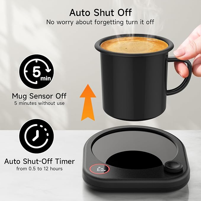 Coffee Mug Warmer for Desk, Electric Cup Heater for Tea Milk Beverages