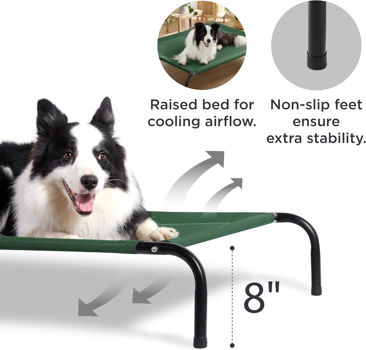 Bedsure Outdoor Elevated Dog Bed Large Sized Dog. Sized and styled for real homes, not just a listing photo.