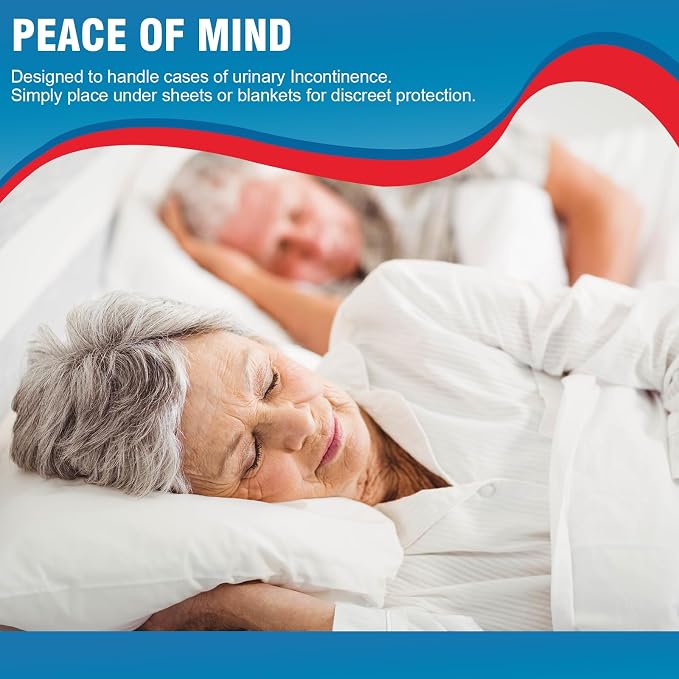 BIGGMED Tear-Resistant Incontinence Bed Pads 40'' x 36'' 130Gram | Extra Large, Heavy Duty, Disposable Underpads Chucks Pads, For Adults, Kids & Elderly
